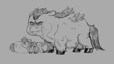 ambiguous_feral ambiguous_gender amputee balls disability feral genitals group hooves looking_at_another male male_feral standing tail tongue tongue_out trio wings young young_ambiguous young_feral botones fluffy_pony mythology equid equine fluffy_pony_(species) mammal mythological_creature mythological_equine pegasus 2026 digital_media_(artwork) monochrome