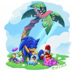 blue_body blue_fur chao_garden christmas_lights doll eyes_closed flower fur grass group halo plant sleeping smile tree wizaria sega sonic_the_hedgehog_(series) nights_chao sonic_the_hedgehog chao_(sonic) character_chao eulipotyphlan hedgehog mammal 1:1 hi_res