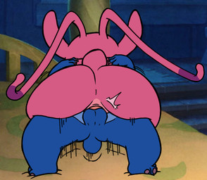 antennae_(anatomy) bed blue_body butt canon_couple claws duo feet female feral fingers from_front_position furniture genitals lying male male/female motion_lines on_back penetration penis pink_body purple_claws reverse_missionary_position screencap screencap_background semi-anthro sex small_tail tail thrusting toes vaginal vaginal_penetration aogami third-party_edit disney lilo_and_stitch angel_(lilo_and_stitch) stitch_(lilo_and_stitch) alien experiment_(lilo_and_stitch) 2017 alternate_version_at_source color_edit colored