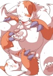 anal balls blush censored chubby claws feral fur gay hindpaw japanese_text male markings nintendo open_mouth oral overweight pawpads paws penis pink_nose pokémon red_eyes rimming sex sigenoya sweat teeth text video_games white_fur zangoose
Rating: Explicit
Score: 5
User: terminal11
Date: February 14, 2014