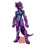 anklet anthro biped breasts female genitals jewelry nipples nude simple_background solo standing tail vulva white_background faint zaryn shurian 1:1 low_res