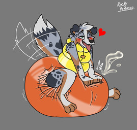 3_toes ambiguous_gender anthro big_diaper black_nose blush blush_lines bodily_fluids brown_body brown_fur brown_inner_ear brown_tail clean_diaper clothed clothing cum cumshot curling_toes diaper diaper_fetish dipstick_tail drooling ejaculation fangs feet fist floppy_ears fur genital_fluids grey_background grey_body grey_fur grey_spots grey_tail hand_on_diaper heart_symbol huge_diaper hyper_diaper latex_diaper life_jacket markings multicolored_body multicolored_fur multicolored_tail narrowed_eyes one_eye_closed open_mouth open_smile orange_diaper orgasm orgasm_face saliva simple_background sitting sitting_on_diaper smile solo spots spotted_body spotted_fur spotted_markings spotted_tail tail tail_markings tail_motion tailwag teeth toes tongue tongue_out touching_diaper wearing_diaper white_body white_fur white_tail white_tail_tip poofbuttrocky beta_(betaetadelota) australian_shepherd canid canine canis domestic_dog herding_dog mammal pastoral_dog sheepdog hi_res signature