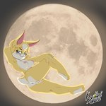 anthro anus blue_eyes breasts bright_light butt female fluffy fluffy_tail full_moon fur genitals light long_ears moon moonlight nipples nude pink_nose pussy simple_background solo tail yellow_body yellow_fur kyubicat senorkah maryx_(senorkah) ultra_rosa lagomorph leporid mammal rabbit 1:1