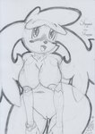 anthro anthrofied blush bodily_fluids bracelet breasts female floppy floppy_ears genital_fluids genitals jewelry leaning leaning_forward looking_at_viewer navel nipples nude pokemorph pussy solo vaginal_fluids lunaris_parukia nintendo pokemon shaymee_(lunaris_parukia) generation_4_pokemon legendary_pokemon pokemon_(species) shaymin sky_forme_shaymin graphite_(artwork) traditional_media_(artwork)