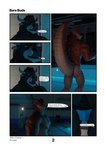 anthro brown_body brown_fur clothing dialogue duo fur horn jockstrap male male/male muscular muscular_male pool tail text underwear buruthebull maxwellshiba dragon_(maxwellshiba) lunjy_(maxwellshiba) bovid bovine mammal scalie 3d_(artwork) absurd_res comic digital_media_(artwork) english_text hi_res