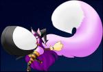 big_breasts big_butt big_tail boots breasts broom broom_riding butt cleaning_tool clothing female fluffy fluffy_tail footwear fur gradient_background hair hat headgear headwear high_heels holidays huge_breasts hyper hyper_breasts legwear long_hair long_tail magic_user platform_footwear platform_heels purple_body purple_fur purple_hair red_eyes shoes simple_background socks solo tail thick_tail wide_hips witch witch_hat tehbuttercookie halloween vixy_(vixynyan) canid canine fox mammal absurd_res hi_res