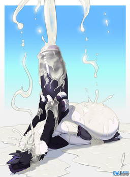 anthro balls beak big_balls big_penis bodily_fluids cum excessive_cum excessive_genital_fluids eyes_closed genital_fluids genitals huge_balls huge_penis hyper hyper_balls hyper_cum hyper_genitalia hyper_orgasm hyper_penis looking_pleasured male open_beak open_mouth orgasm penis solo owligatorstudios dangers_magpie_(dangerlewds) avian bird black-billed_magpie corvid holarctic_magpie magpie_(corvid) oscine passerine 2023 absurd_res hi_res