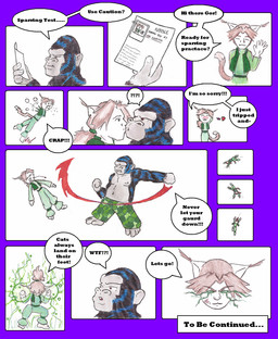 anthro barefoot bottomwear camo camo_bottomwear camo_clothing camo_pants camo_print clothing dialogue duo feet fight heart_symbol male muscular muscular_anthro muscular_male pants pattern_bottomwear pattern_clothing pattern_pants short speech_bubble text noblekitty1_(artist) gor_(tomcat) animal_humanoid ape felid felid_humanoid feline feline_humanoid gorilla haplorhine humanoid mammal mammal_humanoid primate 2007 comic english_text hi_res