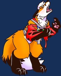 after_transformation anthro black_body black_fur blue_eyes bottomless clothed clothing fur hair hoodie hoodie_only howl male n64_logo orange_body orange_fur solo topwear topwear_only torn_clothing torn_hoodie transformation white_body white_fur white_hair boycotee mythology nintendo nintendo_64 canid canine fox mammal mythological_canine mythological_creature red_fox true_fox werecanid werecanine werecreature werewolf alpha_channel hi_res