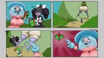 16:9 accessory accidental_holly big_breasts big_butt black_body black_hair black_sclera blue_body blue_hair bottomwear bow_(feature) bow_accessory bow_ribbon branch breasts butt cleavage clothed clothing derpyharpy ellipsis exposed_butt eyelashes facial_markings female gardevoir generation_3_pokemon generation_5_pokemon generation_8_pokemon gesture gift_box gothitelle green_body green_hair group hair hair_accessory hair_bow hair_ribbon hand_gesture hat hatterene head_markings headgear headwear heart_symbol hex_maniac hi_res holly_(plant) huge_butt human humanoid leg_grab legwear lips mammal markings narrowed_eyes nintendo not_furry pale_body pale_skin panties pink_body pink_lips plant pointing pointing_at_object pokeball pokemon pokemon_(species) prehensile_hair print_clothing print_panties print_underwear purple_body purple_clothing purple_eyes purple_legwear purple_panties purple_thigh_highs purple_underwear ribbons skirt smile stuck thick_lips thigh_highs underwear white_body white_eyes widescreen