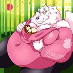 anthro bamboo bamboo_forest bamboo_tree barazoku belly bottomwear cherry_blossom clothed clothing cloud duo eyes_closed flower fluffy fluffy_tail forest fur hair head_tuft hoodie hug hyper kemono larger_male male male/male micro navel neck_tuft obese obese_anthro obese_male overweight overweight_anthro overweight_male pants plant plantigrade prunus_(flower) purple_nose red_sun simple_background size_difference smaller_male smile sweater sweater_hug tail text thick_thighs topwear tree tuft white_body white_fur yellow_ears yoga_pants fujiyama_samoyed bumble_beans_(fujiyamasamoyed) fujiyama_kenhaku arthropod bee canid canine canis domestic_dog hybrid hymenopteran insect mammal nordic_sled_dog raccoon_dog samoyed spitz tanuki 1:1 cel_shading digital_media_(artwork) english_text shaded soft_shading