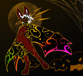 anthro balls bat_ears bat_nose big_balls big_penis collar collar_only eyeless food fruit full_moon fur genitals hair holidays huge_balls huge_penis hyper hyper_genitalia hyper_penis jack-o'-lantern long_hair male moon nude nude_anthro nude_male penis plant pumpkin red_body red_fur solo spider_web standing tail tapering_penis white_hair winged_arms wings conditional_dnp lodi_(artist) halloween lodi_(character) bat demon mammal hi_res nonbinary_(lore)