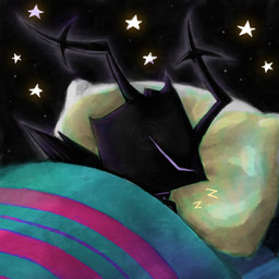 armor bed bedding black_clothing blanket clothing furniture headgear helmet horn inside pillow sleeping solo sound_effects star vowelless vowelless_sound_effect zzz 4chan_anon unknown_artist deltarune undertale_(series) roaring_knight horned_humanoid humanoid unknown_species 1:1 2025 absurd_res hi_res
