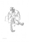 animal_genitalia beak blush cloaca digitigrade egg feathered_wings feathers feet female genitals navel oviposition pillow solo talons toes transformation wings demon-man avian bird chicken galliform gallus_(genus) phasianid low_res monochrome