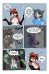 anthro arctic_fox arctica_(vixen_logic) blue_clothing blue_eyes blue_shirt blue_topwear border breasts brown_body brown_fur brown_hair brown_markings canid canine cheek_tuft chest_tuft cleavage clothed clothing colored comic dialogue digital_media_(artwork) dipstick_ears dipstick_hair dipstick_tail ear_markings ear_piercing english_text eyewear facial_tuft female fennec_fox ferra_(vixen_logic) fox foxboy83 fur ghost glasses gloves_(marking) green_clothing green_eyes green_shirt green_tank_top green_topwear grey_hair hair hi_res highlights_(coloring) inside long_hair mammal marble_(vixen_logic) marble_fox markings multicolored_ears piercing red_(vixen_logic) red_body red_fox red_fur red_hair red_highlights round_glasses shirt short_hair small_breasts speech_bubble spirit tail tail_markings tank_top text tibetan_sand_fox tied_hair tootaloo topwear true_fox tuft url vixen_logic white_body white_border white_clothing white_fur white_hair white_shirt white_tank_top white_topwear yellow_eyes zerda_(vixen_logic)