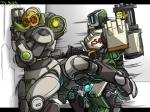 4:3 ambiguous_penetration avian bastion_(overwatch) bird blizzard_entertainment blush breasts digital_media_(artwork) dr.bug duo female female_penetrated from_behind_position ganymede_(overwatch) genitals horn humanoid looking_back machine male male/female male_penetrating male_penetrating_female not_furry omnic orisa_(overwatch) overwatch penetration penis ranged_weapon robot sex third-party_edit weapon