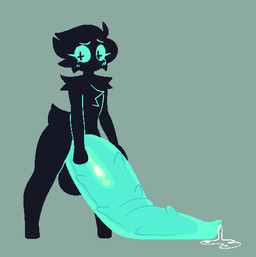 balls big_balls big_penis black_body black_fur blue_eyes blue_penis bodily_fluids chest_tuft cum embarrassed femboy fluffy fur genital_fluids genitals huge_balls huge_penis hyper hyper_genitalia hyper_penis leaking_cum male penile_spines penis precum ribbed_penis simple_background solo tapering_penis tuft unusual_anatomy unusual_genitalia unusual_penis conditional_dnp welwraith carne_(welwraith) alien humanoid nyctilian 2022 aliasing binary_drawing digital_drawing_(artwork) digital_media_(artwork)