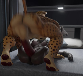 anthro anus athletic athletic_female backsack ball_slap balls balls_deep bed big_balls big_penis bouncing_balls breasts butt duo female female_penetrated from_front_position furniture genitals huge_penis inside large_penetration larger_male looking_at_genitalia looking_at_penis male male/female male_penetrating male_penetrating_female mating_press muscular muscular_male nipples nude penetration penile penile_penetration penis penis_in_vagina sex size_difference slap smaller_female smaller_penetrated vaginal vaginal_penetration vulva chocoscorner f-euphrates chocoscorner_(modeler) halo_(series) microsoft xbox_game_studios euphrates alien cheetah felid feline humanoid mammal sangheili 3d_(artwork) 3d_animation animated digital_media_(artwork) hi_res no_sound short_playtime video