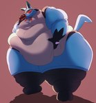 anthro back_rolls belly belly_folds belly_grab belly_overhang belly_rolls belly_squish big_belly big_butt big_moobs black_body black_fur blue_body blue_fur blush bodily_fluids butt chubby_cheeks deep_navel double_chin eating fat_arms fat_legs fat_neck fat_rolls food fur hand_on_belly head_tuft holding_belly holding_food holding_object huge_butt huge_hips huge_thighs hyper hyper_hips ketchup lifting_belly love_handles male messy moobs morbidly_obese morbidly_obese_anthro morbidly_obese_male multicolored_body multicolored_fur navel nude obese obese_anthro obese_male overweight overweight_anthro overweight_male plantigrade simple_background solo spikes spikes_(anatomy) squish standing sweat thick_arms thick_thighs tuft tured white_body white_fur wide_hips pichurria nintendo pokemon generation_4_pokemon lucario pokemon_(species) 2021 digital_media_(artwork) full-length_portrait hi_res portrait shaded