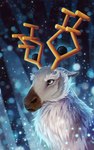 ambiguous_gender antlers brown_eyes feral fur horn solo kanizoart nintendo pokemon generation_8_pokemon pokemon_(species) wyrdeer 2021 bust_portrait digital_media_(artwork) hi_res portrait