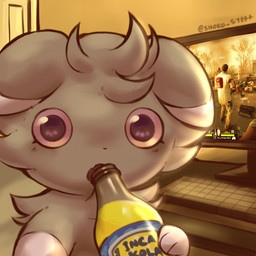 female purple_eyes solo shoko_steff inca_kola left_4_dead_(series) nintendo pokemon valve espurr generation_6_pokemon humanoid pokemon_(species) 1:1 meme