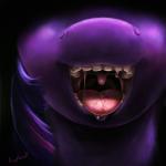 1:1 2014 bodily_fluids creepy equid equine female feral friendship_is_magic fur gaping_mouth hair hasbro horse mammal mouth_shot my_little_pony nightmare_fuel open_mouth pony ponythroat purple_body purple_fur saliva solo teeth tongue twilight_sparkle_(mlp) uvula