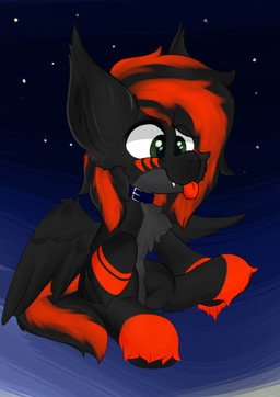 collar feral male solo toony wings darky0x0 hasbro my_little_pony mythology fan_character equid equine mammal mythological_creature mythological_equine pegasus hi_res
