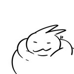 5_fingers ambiguous_gender duo feral fingers fur neck_tuft simple_background simple_eyes smile toony tuft white_body white_fur c0sm0si roblox gubby lagomorph leporid mammal rabbit 1:1 2025 animated no_sound short_playtime sketch webm