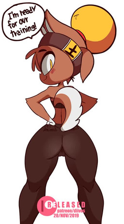 anthro anus blush bodily_fluids bouncing bouncing_butt brown_body brown_fur butt butt_jiggle camel_toe clothed clothing dialogue female fur genitals jiggling looking_at_viewer looking_back nude open_mouth panties rear_view simple_background solo standing steam sweat talking_to_viewer underwear vulva white_background wide_hips diives ginnyfantasy_(va) xingzuo_temple baozi_(diives) canid canine canis domestic_dog mammal 2019 2d_animation animated frame_by_frame short_playtime signature sound video voice_acted
