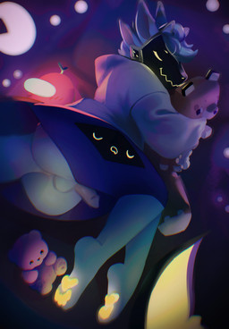 anthro backsack balls bear_plushie bed blue_body blue_fur bottomless butt clothed clothing cuddling dipped_ears eyes_closed feet femboy fin fur furniture genitals glowing glowing_pawpads glowing_paws hair hoodie lying machine male multi_ear multicolored_body multicolored_fur on_bed on_side pawpads paws penis penis_backwards plushie protogen_visor screen screen_face sleeping smile solo tail topwear tuft white_body white_clothing white_fur white_hoodie white_topwear hackainax ambient_among_us among_us innersloth microsoft minecraft mojang xbox_game_studios crewmate_(among_us) festive_winter aquatic fish fox_(minecraft) hybrid protogen shark digital_media_(artwork) hi_res