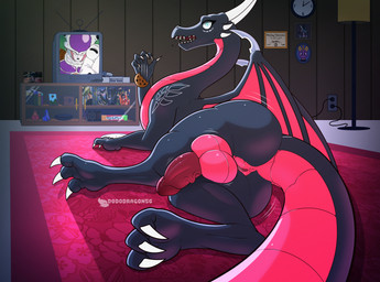 anus balls big_butt butt clock cookie digitigrade diploma electronics embarrassed feet feral food game_console genitals herm horn intersex lamp looking_at_viewer looking_back nude penis ps1_console ps1_controller shocked solo teeth television thick_thighs vulva wings dododragon56 activision dragon_ball dragon_ball_z mythology playstation playstation_1 sony_corporation sony_interactive_entertainment spyro_the_dragon cynder frieza alien dragon frieza_race mythological_creature mythological_scalie reptile scalie cel_shading hi_res shaded