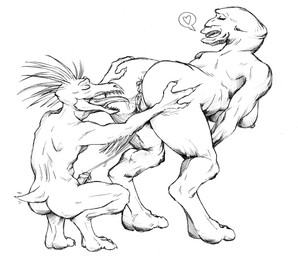 after_anal after_cunnilingus after_oral after_rimming after_vaginal anal anthro anus bent_over big_butt bodily_fluids breasts butt crouching cum duo erection eyes_closed female genital_fluids genitals hand_on_butt heart_symbol humanoid_genitalia humanoid_penis male male/female mandibles nipples oral penis rimming sex size_difference smile tongue tongue_out vulva jim-medic-dude halo_(series) microsoft xbox_game_studios kiggy alien kig-yar ruuhtian sangheili scalie monochrome traditional_media_(artwork)