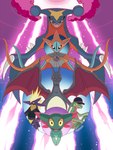 3:4 ambiguous_gender amped_toxtricity attack_forme_deoxys charizard clothing deoxys dreepy dynamax feral garchomp generation_1_pokemon generation_3_pokemon generation_4_pokemon generation_8_pokemon group grovyle hat headgear headwear hi_res jacket legendary_pokemon movie_poster nintendo pokemon pokemon_(species) pokemon_mystery_dungeon poster poster_template spike_chunsoft topwear toxtricity volmise