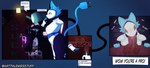 anthro blue_hair coin_slot dialogue disembodied_penis duo erection fellatio female genitals glory_hole hair humanoid_genitalia humanoid_penis machine male male/female oral penile penis plug sex tail text thick_thighs white_body yellow_eyes vattarena deltarune undertale_(series) tasque_manager android darkner felid mammal robot absurd_res english_text hi_res