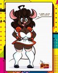 anthro clothing dress eyewear female footwear glasses legwear logo shoes slippers solo speech_bubble stockings text nafyo-toons gwen_geek boga_squeak gwen_martin mammal mouse murid murine rodent 4:5 artist_logo english_text