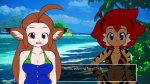 beach big_breasts bikini black_stripes blue_eyes breasts brown_eyes brown_hair cleavage clothed clothing duo ear_tuft female fur hair inner_ear_fluff long_hair looking_at_viewer navel open_mouth orange_body orange_fur outside red_hair seaside smile stripes swimwear text tuft two-piece_swimsuit water nekonny caribbean_blue tina_(caribbean_blue) yuki_(caribbean_blue) animal_humanoid cat_humanoid domestic_cat felid felid_humanoid feline feline_humanoid felis human humanoid mammal mammal_humanoid pantherine tiger english_text