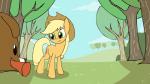 domestic_pet duo female feral fetch kanashiipanda friendship_is_magic hasbro my_little_pony applejack_(mlp) winona_(mlp) canid canine canis domestic_dog earth_pony equid equine horse mammal pony 16:9 2d_animation animated frame_by_frame loop short_playtime widescreen