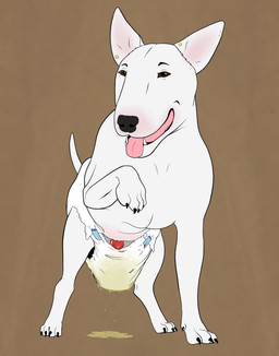 anatomically_correct anatomically_correct_genitalia anatomically_correct_penis animal_genitalia animal_penis bodily_fluids canine_genitalia canine_penis clothed clothing diaper ear_piercing feral genital_fluids genitals knot knotted_penis leaking_diaper male male_feral peeing penis piercing sagging_diaper solo tongue tongue_out unclean_diaper urine urine_pool used_diaper using_diaper wearing_diaper wet_diaper wetting wetting_diaper twistedewe boaz_(darkmare) bull_terrier canid canine canis domestic_dog hunting_dog mammal terrier hi_res