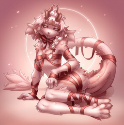 anthro biped breasts butt claws countershade_torso countershading feet female fingers front_view fur hair horn nude nude_anthro nude_female simple_background solo tail teeth toes lina_corvus mammal 2026 digital_drawing_(artwork) digital_media_(artwork) hi_res