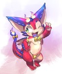 3_toes 4_fingers accessory anthro armlet big_ears bikini bikini_bottom bikini_thong blue_body blue_eyebrows blue_scales blue_tail blue_tongue blush bow_ribbon bow_tie bulge claws clothing eyebrows eyelashes fangs feet finger_claws fingers fire flaming_horn flaming_tail furgonomics gesture glistening glistening_body gold_bikini green_eyes hand_gesture hand_on_hip looking_aside male male_anthro membrane_(anatomy) membranous_wings multicolored_body multicolored_scales multicolored_tail multicolored_tongue navel non-mammal_navel one_eye_closed open_mouth open_smile pink_body pink_scales pink_tongue pointy_ears pupils red_body red_scales red_tail ribbons scales semi-anthro simple_background slightly_chubby slightly_chubby_anthro slightly_chubby_male slit_pupils smile solo spread_wings swimwear tail tail_accessory tail_bow tail_ribbon tan_body tan_scales teeth toe_claws toes tongue tongue_out two-piece_swimsuit two_tone_tongue v_sign white_background wings wink young young_anthro young_male lkiws golden_week league_of_legends mythology riot_games tencent smolder_(lol) dragon imperial_dragon_(lol) mythological_creature mythological_scalie scalie 2025 digital_media_(artwork) hi_res