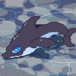 1:1 ambiguous_gender animated blue_eyes cetacean digital_media_(artwork) dolphin feral low_res mammal marine oceanic_dolphin ouroporos pixel_(artwork) pixel_animation short_playtime solo toothed_whale water