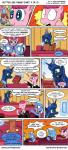 blue_eyes cobalt_the_unicorn comic english_text equid female feral friendship_is_magic hair hasbro hi_res horn humor mammal my_little_pony pink_hair pinkie_pie_(mlp) pony-berserker princess_luna_(mlp) smile text trixie_(mlp) url