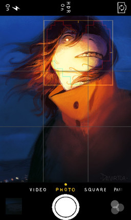 anthro bangs black_hair camera_flash camera_hud camera_view clothing cloud coat eyebrows female female_anthro flowing_hair freckled_face freckles hair heart_symbol looking_at_viewer night one_eye_obstructed pose purple_body snout solo taking_picture teeth_showing text topwear devirtua deltarune undertale_(series) susie_(deltarune) scalie soul_(undertale) 2026 colored digital_drawing_(artwork) digital_media_(artwork) english_text half-length_portrait hi_res portrait shaded