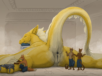 anthro anus black_pawpads brown_body brown_fur brush brushing brushing_fur bucket butt claws clothed clothing container ears_back extreme_size_difference eyes_closed female female_anthro feral fur genitals group inner_ear_fluff inside larger_female larger_feral lying macro male male_anthro membrane_(anatomy) membranous_wings on_front orange_body orange_fur pawpads pivoted_ears presenting presenting_anus presenting_hindquarters presenting_vulva raised_tail size_difference smaller_anthro smaller_male smile spread_legs spreading tail tail_anus thick_tail toe_claws topless topless_anthro topless_male tuft vulva wings yellow_body yellow_fur ipoke mythology silowyi canid canine dragon felid feline fox furred_dragon furred_scalie mammal mythological_creature mythological_scalie scalie 4:3 shaded