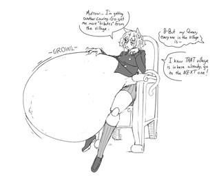after_vore belly big_belly chair female furniture huge_belly hyper hyper_pregnancy overweight pregnant pregnant_female simple_background sitting solo speech_bubble text vore white_background cross-crescent hunter_x_hunter neferpitou animal_humanoid cat_humanoid chimera_ant felid felid_humanoid feline feline_humanoid humanoid mammal mammal_humanoid 2019 english_text hi_res monochrome