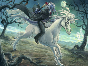 5_fingers anthro blue_body blue_eyes blue_skin bone bottomwear clothed clothing coat dead_tree detailed_background duo dutch_angle ear_fins feral fin fingers full_moon fully_clothed fur hair hat headgear headwear holding_object holidays hooves horn male moon night nude outside outstretched_arm pants plant riding running scepter skull sky straddling tail top_hat topwear tree white_body white_fur white_hair kacey halloween mythology hida dragon equid equine ghost mammal mythological_creature mythological_equine mythological_scalie scalie spirit undead unicorn zombie 2009