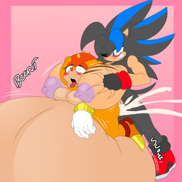 ahegao ambiguous_penetration anthro aroused_smile balls belly belly_expansion between_breasts big_balls big_belly big_breasts big_penis blush bodily_fluids breast_grab breast_scar breast_size_difference breasts cum cum_inflation cum_inside duo excessive_cum excessive_genital_fluids expansion eye_roll featureless_breasts female genital_fluids genitals hand_on_breast head_between_breasts heart_eyes heart_symbol huge_balls huge_belly huge_breasts huge_penis hyper hyper_balls hyper_belly hyper_genitalia hyper_inflation hyper_penis inflation looking_pleasured male male/female one_eye_closed open_mouth penetration penis scar small_breasts tongue tongue_out denizen1414 sega sonic_the_hedgehog_(series) fan_character satoshi_the_hedgehog_(truebladedge1) trip_the_sungazer eulipotyphlan girdled_lizard hedgehog lizard mammal reptile scalie sungazer_(lizard) 1:1 2024 hi_res busty_boy_(lore)