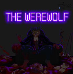 ambiguous_gender anthro beckoning black_body black_fur black_hair black_markings blind_eye blood blood_on_face blood_splatter bodily_fluids bottomwear bra breasts brown_body brown_fur chair cigarette cigarette_in_hand claws cleavage clothed clothing corpse creepy crop_top death decapitation denim denim_bottomwear denim_clothing dismembered eye_scar facial_scar female fur furniture gesture gore gore_focus grin grinning_at_viewer group guts hair halberd headless intestines jacket jeans leather leather_clothing leather_jacket leather_topwear looking_at_viewer markings melee_weapon mutilated mutilation neon_lights nipples organs panties pants pawpads paws polearm scar scary shirt sitting slicked_back_hair smile smiling_at_viewer smoke smoking smoking_cigarette solo_focus spread_legs spreading t-shirt tan_body tan_fur tan_markings text topwear underwear weapon yellow_eyes conditional_dnp zer0rebel4 blizzard_entertainment discord_(app) telegram warcraft mirabelle_sharmann canid human mammal werecanid werecreature worgen absurd_res english_text hi_res