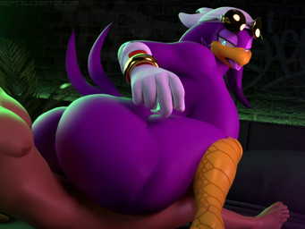anthro anthro_penetrated beak big_breasts big_butt big_penis blue_eyes breasts butt clothing curling_toes duo durag eyewear faceless_character faceless_human faceless_male feathers feet female female_on_human female_penetrated genitals gloves handwear huge_butt human_on_anthro human_penetrating human_penetrating_anthro human_penetrating_female interspecies looking_pleasured male male/female male_on_anthro male_penetrating male_penetrating_female nipples nude open_mouth penetration penile penile_penetration penis purple_body sex tail tail_feathers tongue tongue_out reptilligator reptilligator_(modeler) sega sonic_riders sonic_the_hedgehog_(series) wave_the_swallow avian bird hirundinid human mammal oscine passerine swallow_(bird) 3d_(artwork) 3d_animation 4:3 animated digital_media_(artwork) loop no_sound short_playtime video