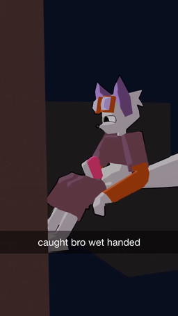 anthro arm_warmers armwear bodily_fluids brown_clothing camera_view caption caption_box caught_in_the_act caught_masturbating caught_off_guard caught_on_camera caught_while_cumming clothing constricted_pupils crop_top cum cum_drip dripping ejaculation eye_roll eyewear eyewear_on_head fur genital_fluids genitals goggles goggles_on_head headgear headwear low_poly male masturbation mouthless narrowed_eyes orange_arm_warmers orange_armwear orange_clothing orgasm penile penile_masturbation penis pupils purple_ears red_penis shirt simple_background small_pupils solo squinted_eyes tail topwear white_body white_fur jpeeg_v sona_(jpeeg_v) canid canine fox mammal 3d_(artwork) 3d_animation 9:16 animated digital_media_(artwork) hi_res no_sound short_playtime video